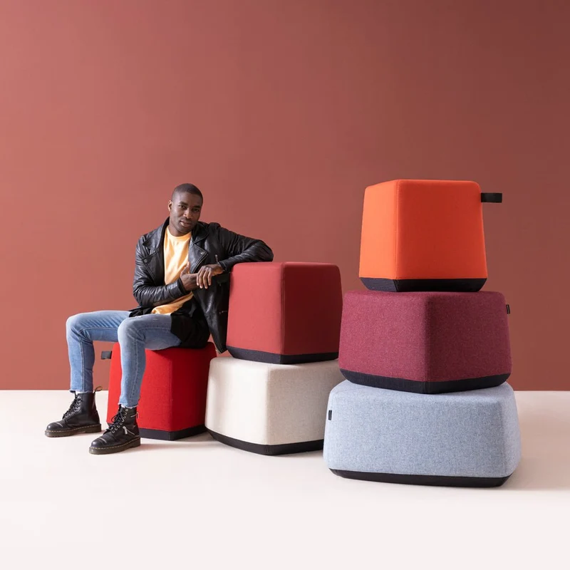 Dauphin Allora AO 6905 | Pouf | Loungehocker | 80x80x35cm