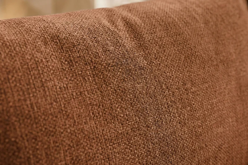 KAWOLA Sofa AMINA 3-Sitzer Stoff cognac