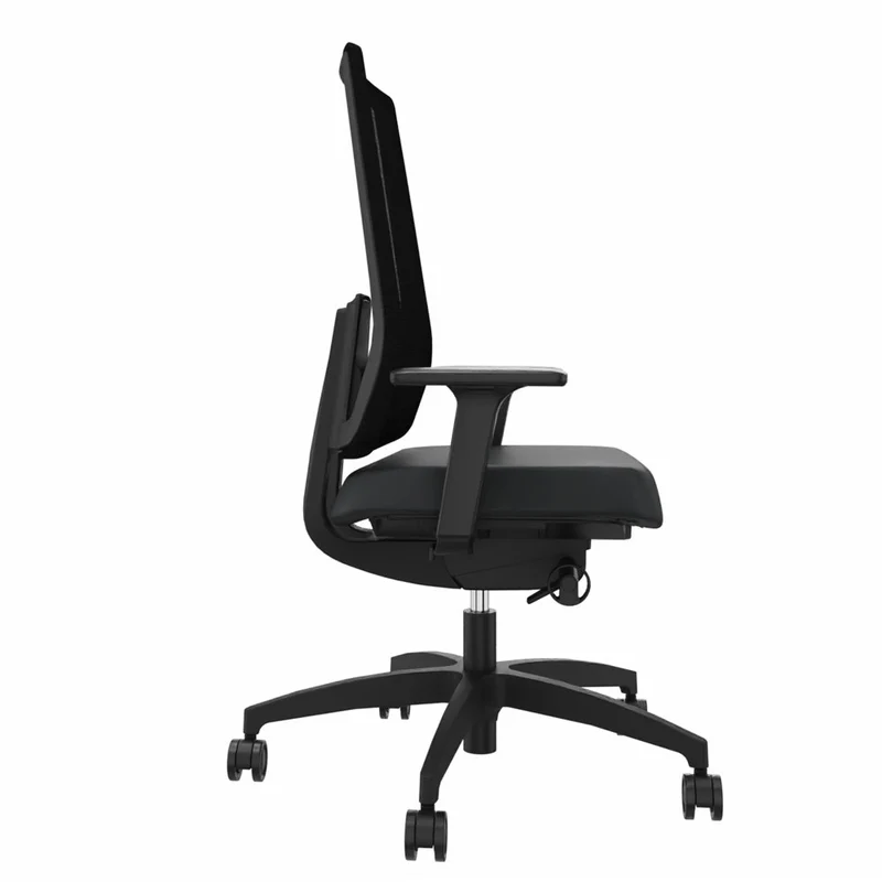 Ergonomischer Bürostuhl Dauphin INDEED MESH ID 7056_SLP mit Lordosenstütze | Netzrücken | Schwarz