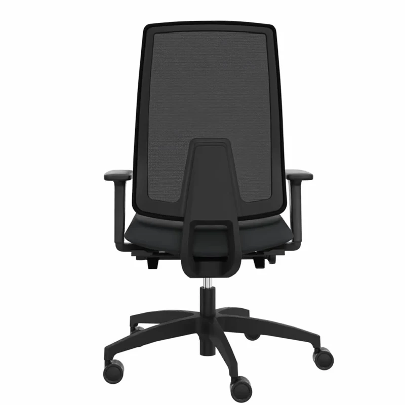 Ergonomischer Bürostuhl Dauphin INDEED MESH ID 7056_SLP mit Lordosenstütze | Netzrücken | Schwarz