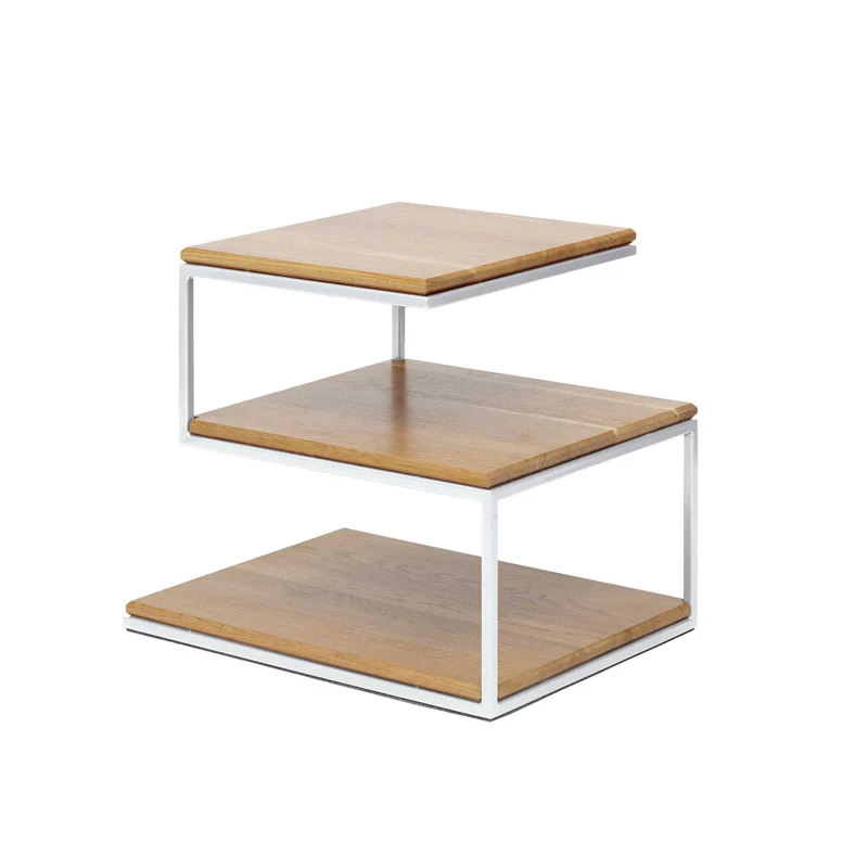 CUBE Schichtetisch, Eichenholz, Naturfarbe