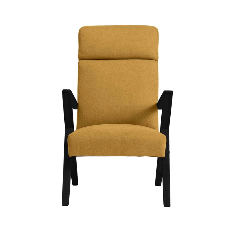 RETROSTAR Lounge Chair, Gestell aus Buchenholz, schwarz lackiert