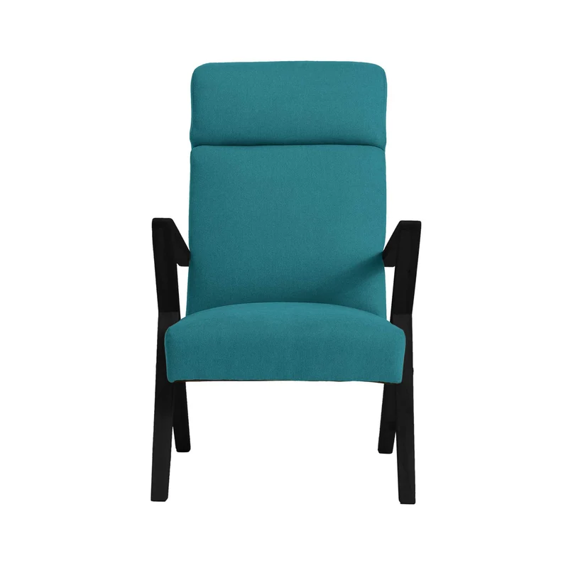 RETROSTAR Lounge Chair, Gestell aus Buchenholz, schwarz lackiert