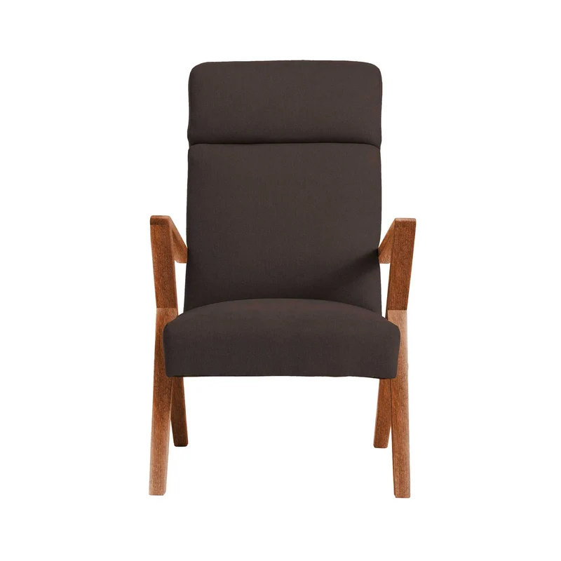 RETROSTAR Lounge Chair, Gestell aus Buchenholz, Farbe Nussbaum