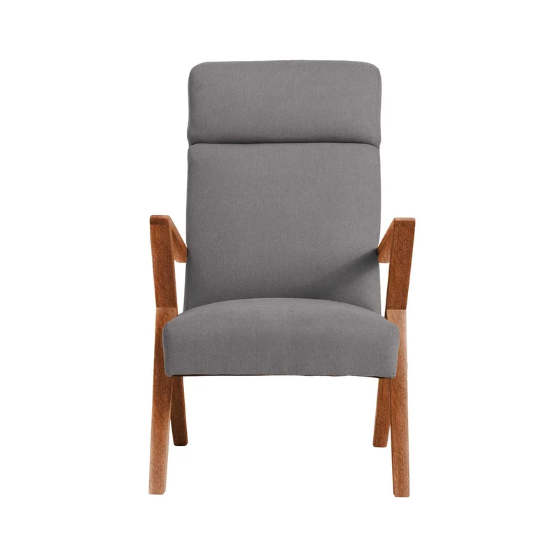 RETROSTAR Lounge Chair, Gestell aus Buchenholz, Farbe Nussbaum