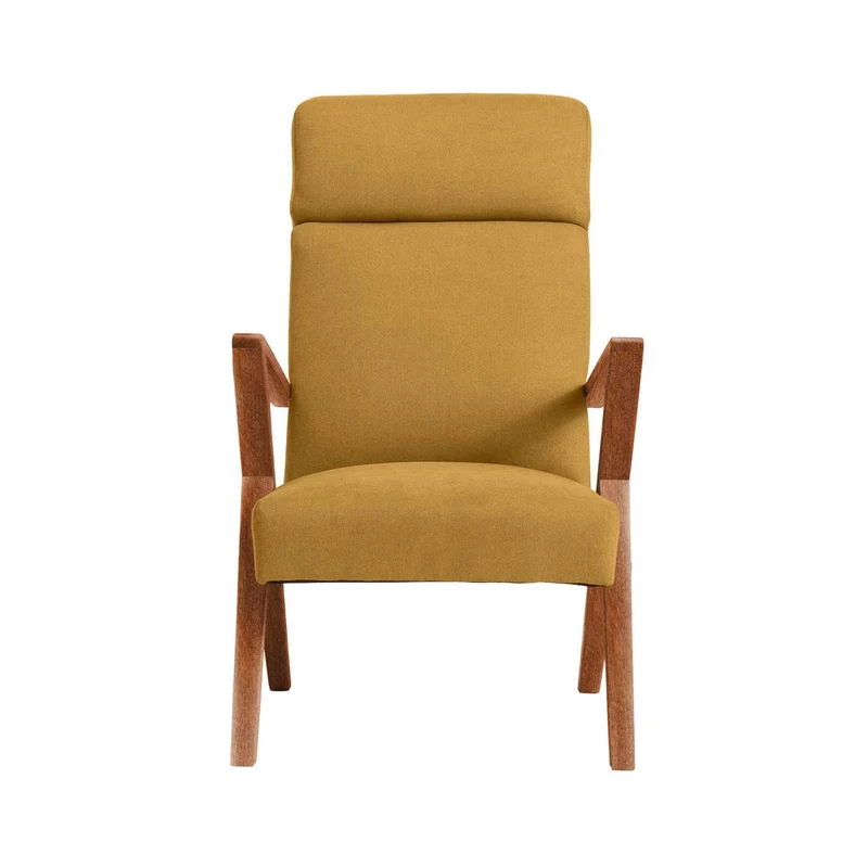 RETROSTAR Lounge Chair, Gestell aus Buchenholz, Farbe Nussbaum