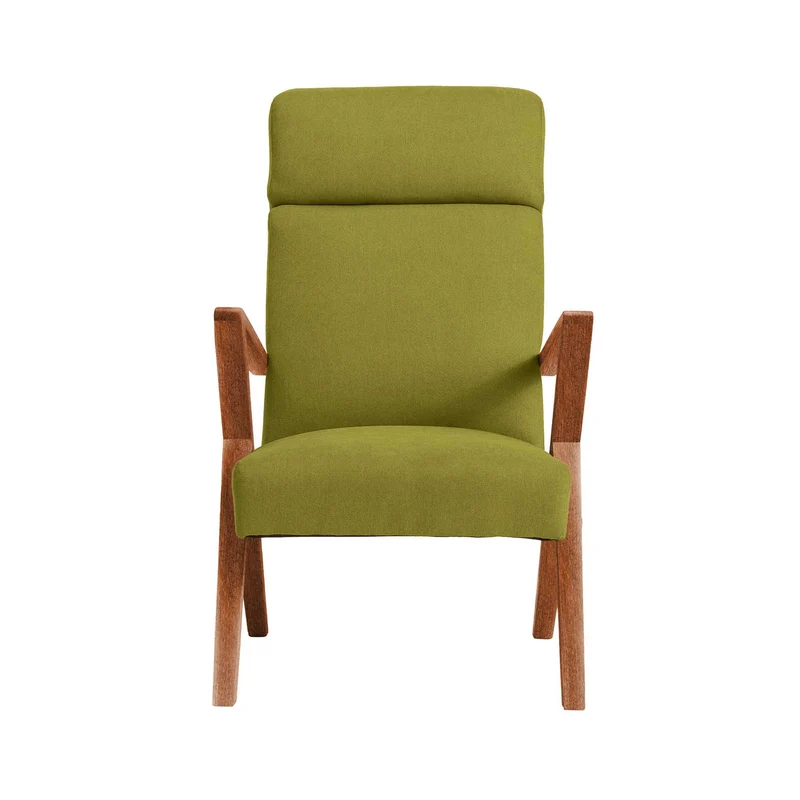 RETROSTAR Lounge Chair, Gestell aus Buchenholz, Farbe Nussbaum