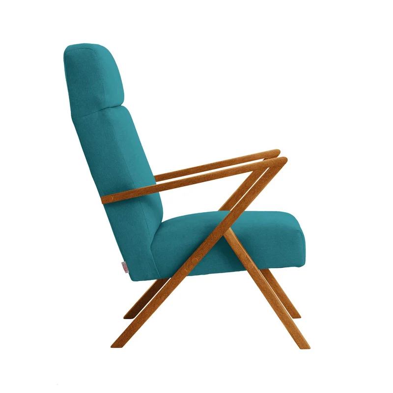 RETROSTAR Lounge Chair, Gestell aus Buchenholz, Farbe Eiche