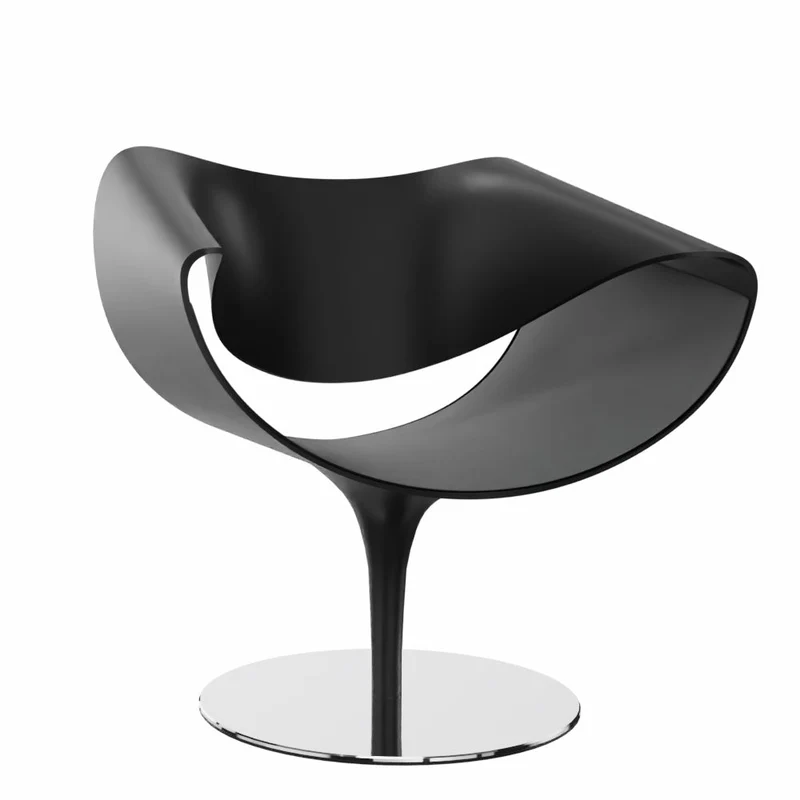 Züco PERILLO PE 0831 Lounge Sessel | Schale Schwarz | Deckend lackiert | Konfigurator