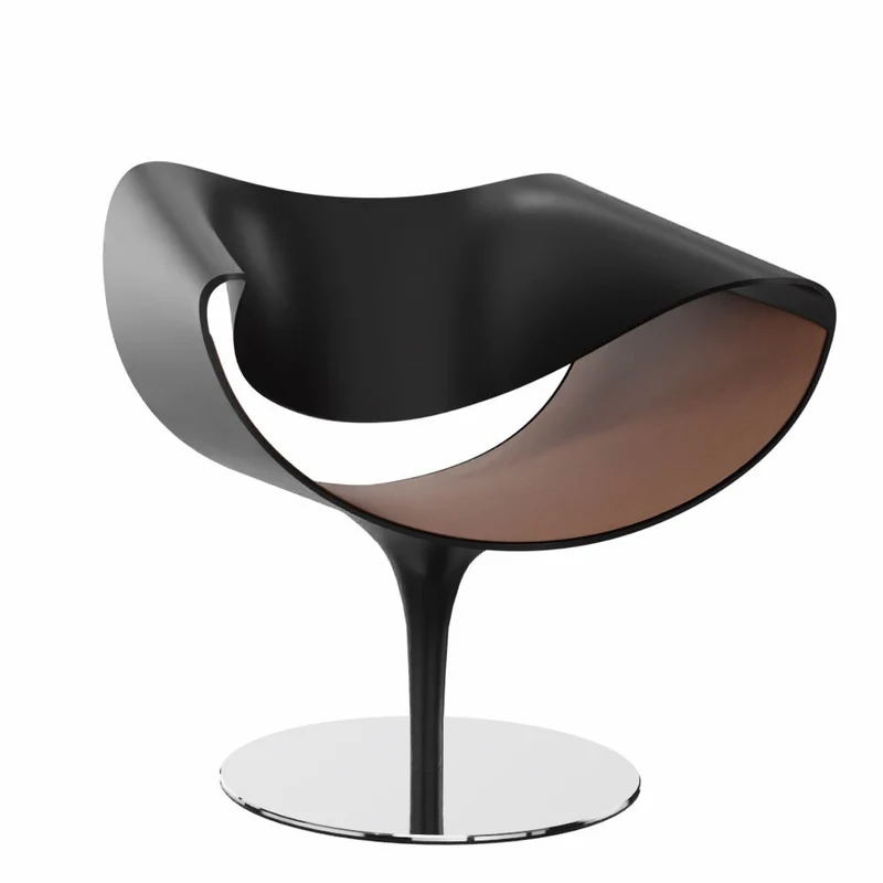 Züco PERILLO PE 0831 Lounge Sessel | Schale Schwarz | Deckend lackiert | Konfigurator