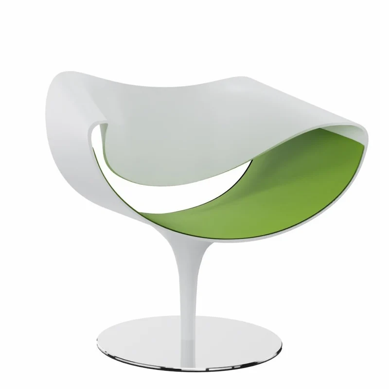 Züco PERILLO PE 0831 Lounge Sessel | Schale Weiß | Deckend lackiert | Konfigurator