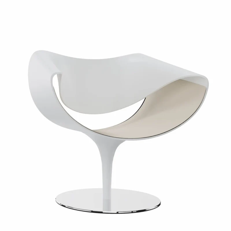 Züco PERILLO PE 0831 Lounge Sessel | Schale Weiß | Deckend lackiert | Konfigurator