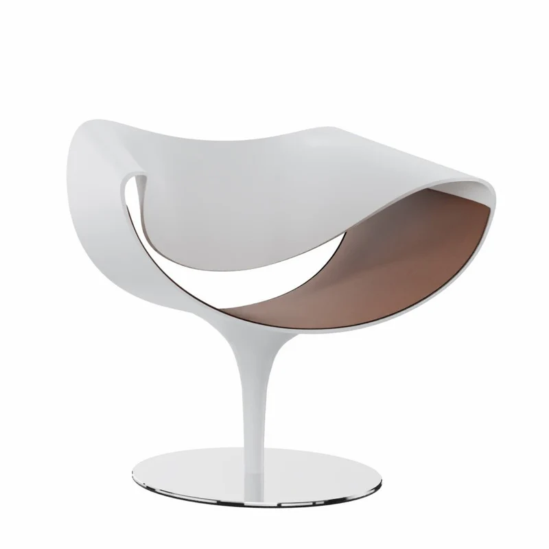 Züco PERILLO PE 0831 Lounge Sessel | Schale Weiß | Deckend lackiert | Konfigurator
