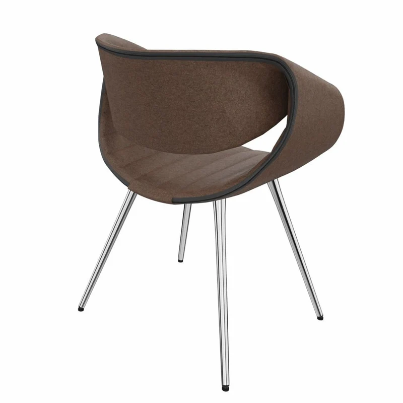 Züco Little PERILLO PE 0527 SRV | Gepolstert | Filzstoff | Esszimmerstuhl | Konfigurierbar