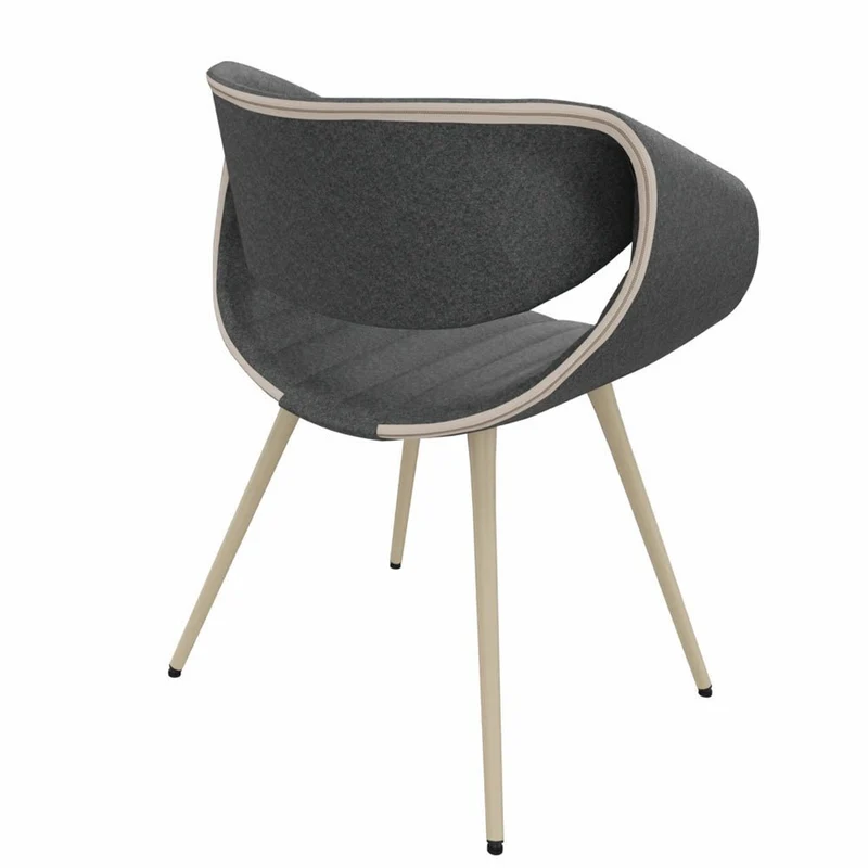 Züco Little PERILLO PE 0527 SRV | Gepolstert | Filzstoff | Esszimmerstuhl | Konfigurierbar