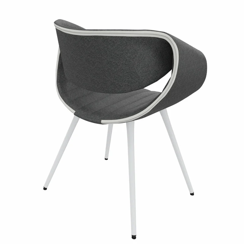 Züco Little PERILLO PE 0527 SRV | Gepolstert | Filzstoff | Esszimmerstuhl | Konfigurierbar