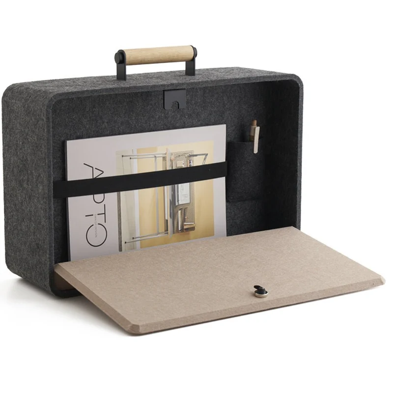 Laptop Tasche Koffer Rucksack - APTO Office Box - Transportable Filzbox - Nimm Dein Büro mit wohin Du willst - Rechnung kaufen