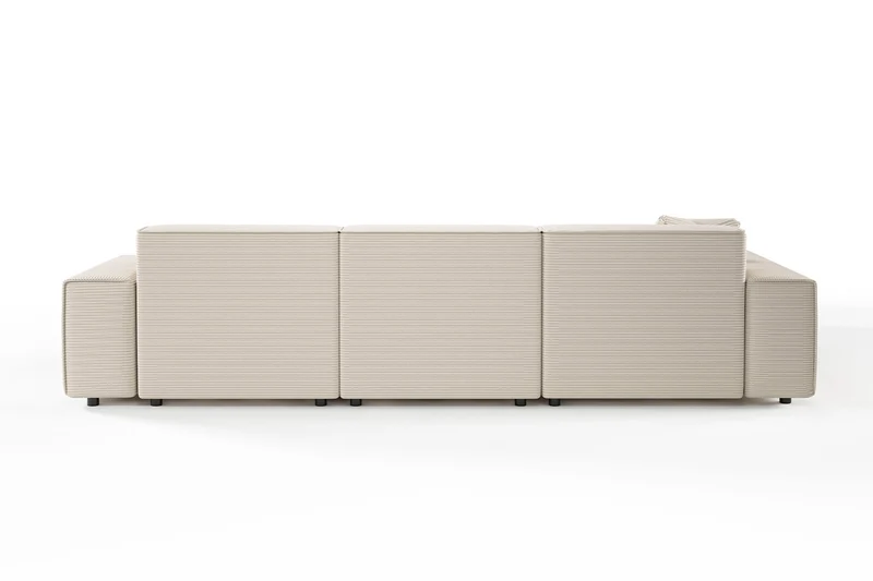 KAWOLA Sofa RANI Ecksofa Cord cremeweiß