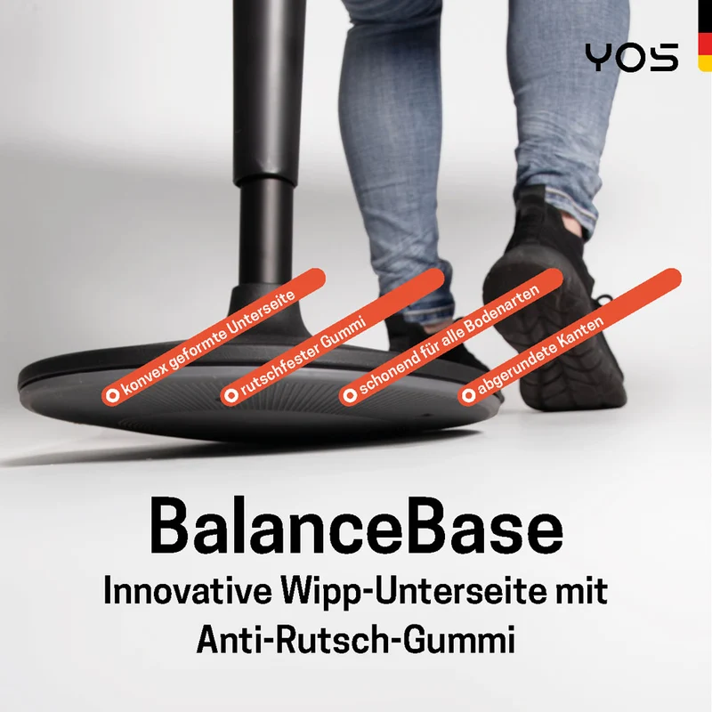 YOS S1 ergonomischer Bürohocker | Stehhocker | Pendelhocker