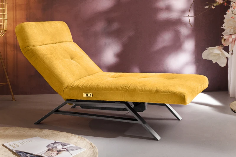 KAWOLA Liege AMERIVA Relaxliege Velvet curry