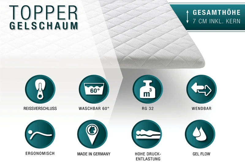 KAWOLA Topper SOLO Sence-ice Gel-Schaum