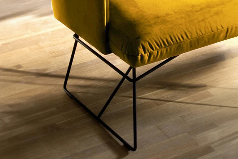 KAWOLA Esszimmerbank CHARME Velvet curry