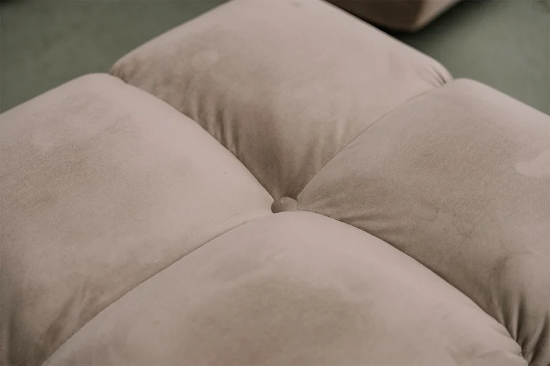 KAWOLA Sessel VIVIEN Drehsessel Velvet sand