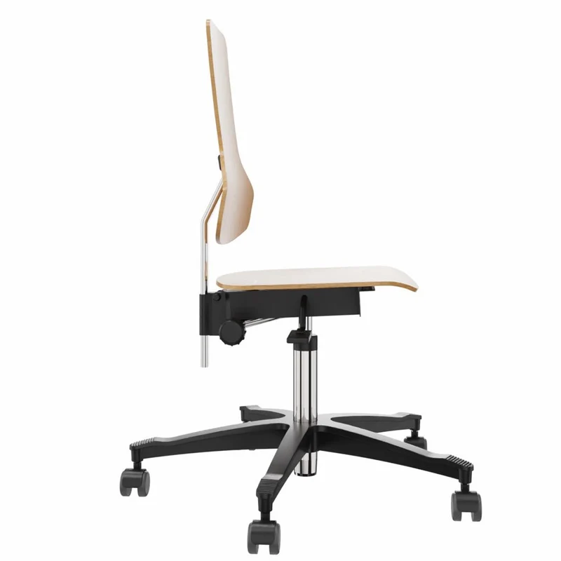 Dauphin Tec profile IS 1901 | Arbeitsstuhl | Buche | verjüngte Rückenlehne | mit Rollen