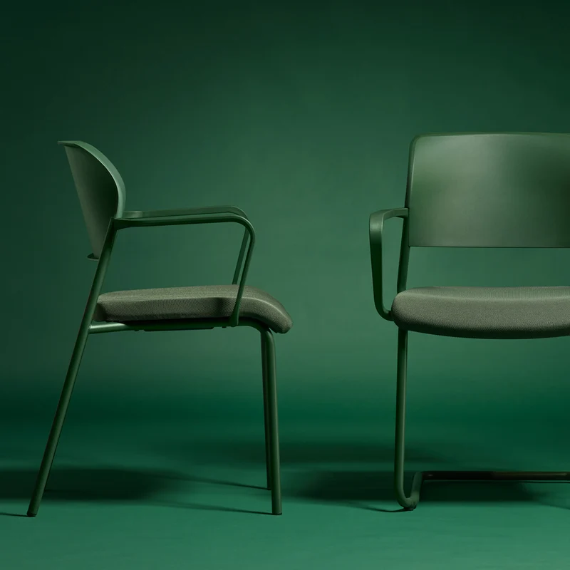 FM Asiento Besucherstuhl | Wartezimmerstuhl | Stapelstuhl 4-Fuß