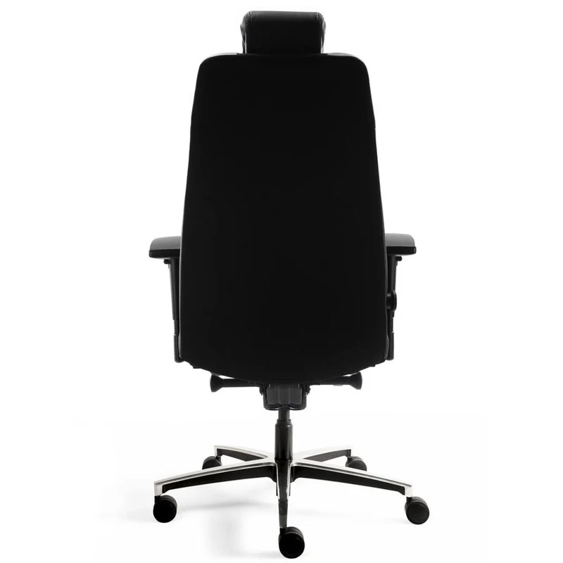 24-Stunden Stuhl - Ergonomischer Bürostuhl Stoff - Leder Schwarz - bis 200 KG