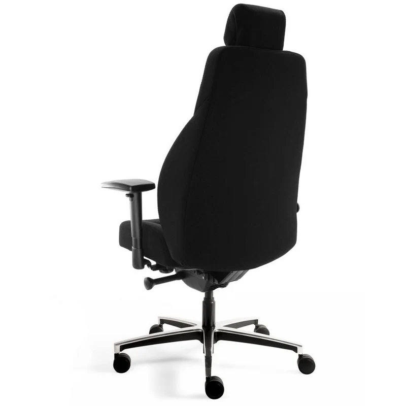 24-Stunden Stuhl - Ergonomischer Bürostuhl Stoff Mirage Schwarz - bis 200 KG