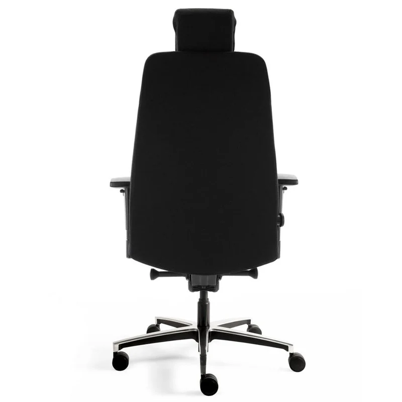 24-Stunden Stuhl - Ergonomischer Bürostuhl Stoff Mirage Schwarz - bis 200 KG