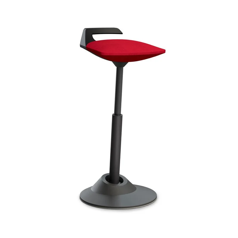 Aeris Muvman Stehhilfe Mikrofaser konfigurierbar - verschiedene Sitzhöhen - Gestell Grau & Schwarz