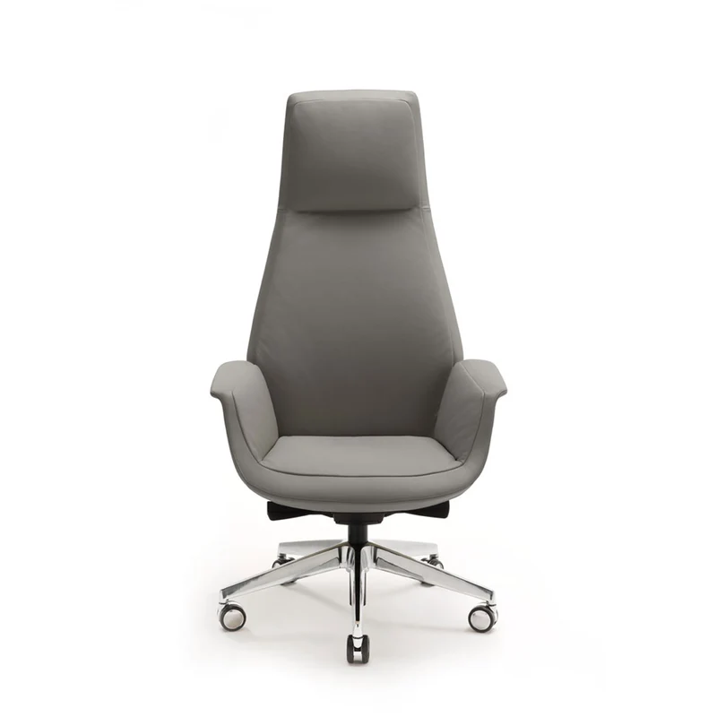 High Back Swivel Chair with Wheels DOWNTOWN PRESIDENT by Jean-Marie Massaud for Poltrona Frau