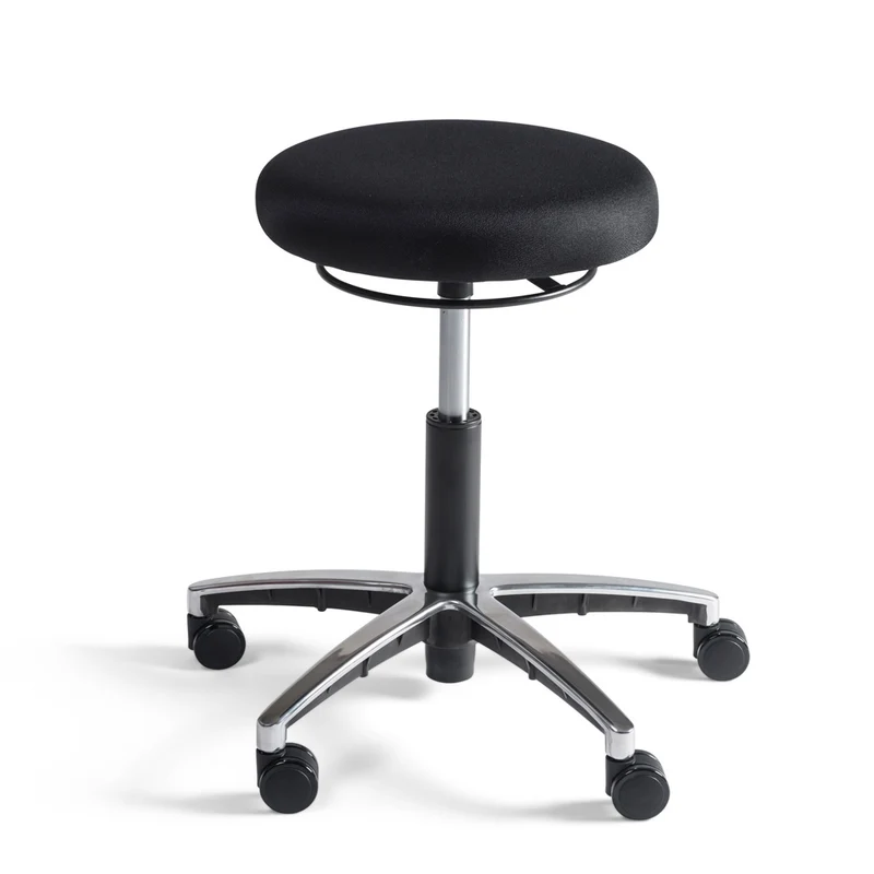 Arbeitshocker Hocker - Polster Sitz Nylon - niedrig - Ringmechanik