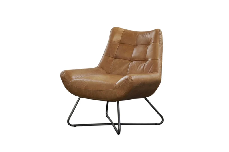 KAWOLA Sessel Snooze Leder cognac B/H/T: 82x93x76cm