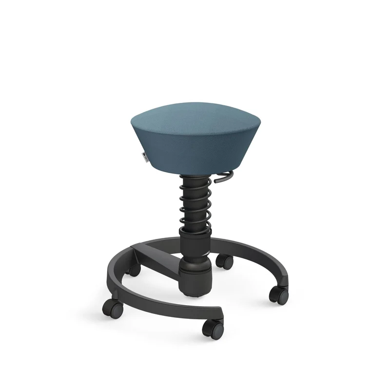 Aeris Swopper mit Rollen | Stoff Wolle Select Additional | Gestell Schwarz
