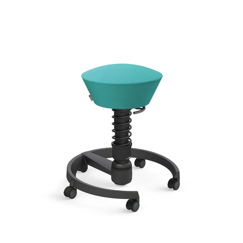 Aeris Swopper mit Rollen | Stoff Wolle Select Additional | Gestell Schwarz