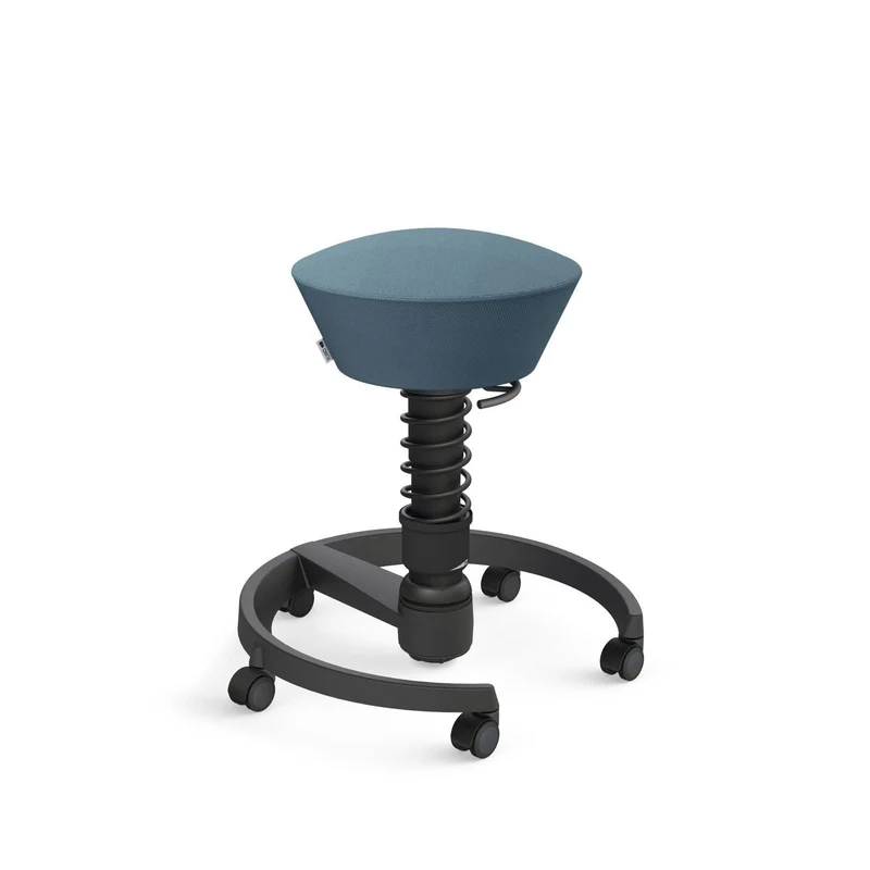 Aeris Swopper mit Rollen | Stoff Wolle Select Additional | Gestell Schwarz