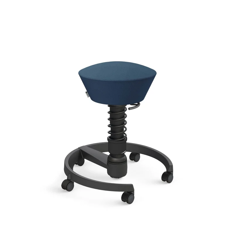 Aeris Swopper mit Rollen | Stoff Wolle Select Additional | Gestell Schwarz