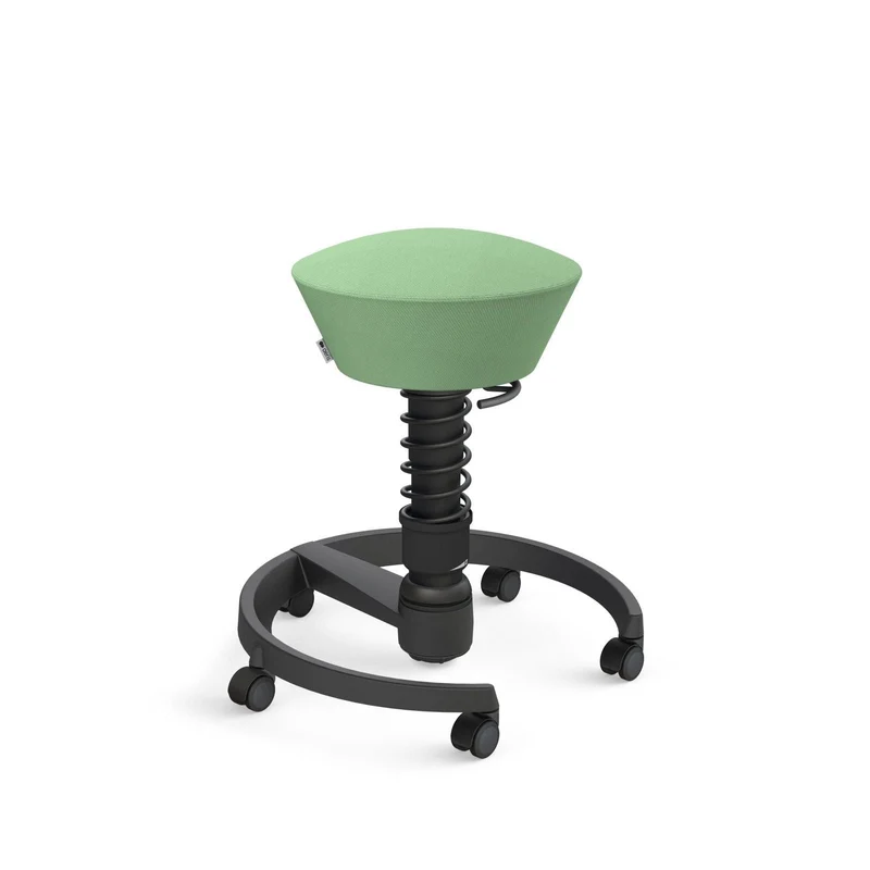 Aeris Swopper mit Rollen | Stoff Wolle Select Additional | Gestell Schwarz