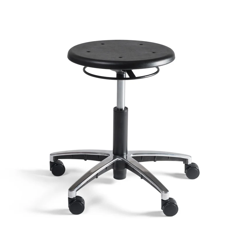 Arbeitshocker Hocker - PU Sitz - niedrig - Ringmechanik