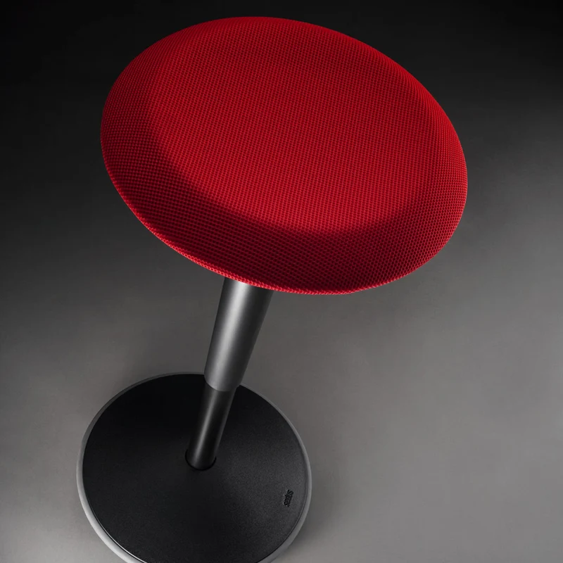sedus se:fit Stehhocker | Hocker | Steh-Sitzhocker | Schwarz - Rot |