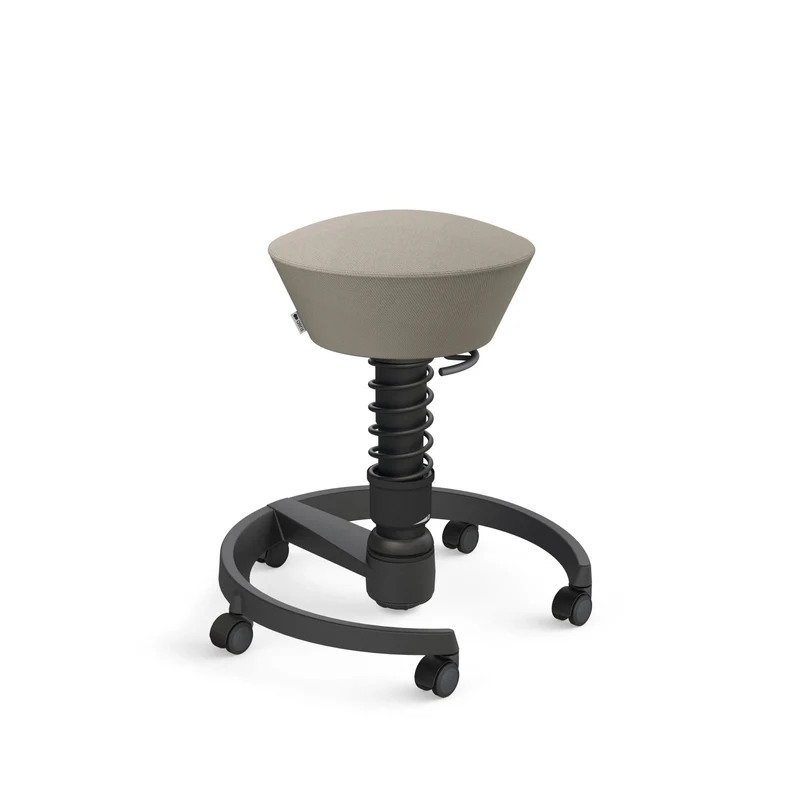 Aeris Swopper mit Rollen | Stoff Wolle Select | Gestell Schwarz
