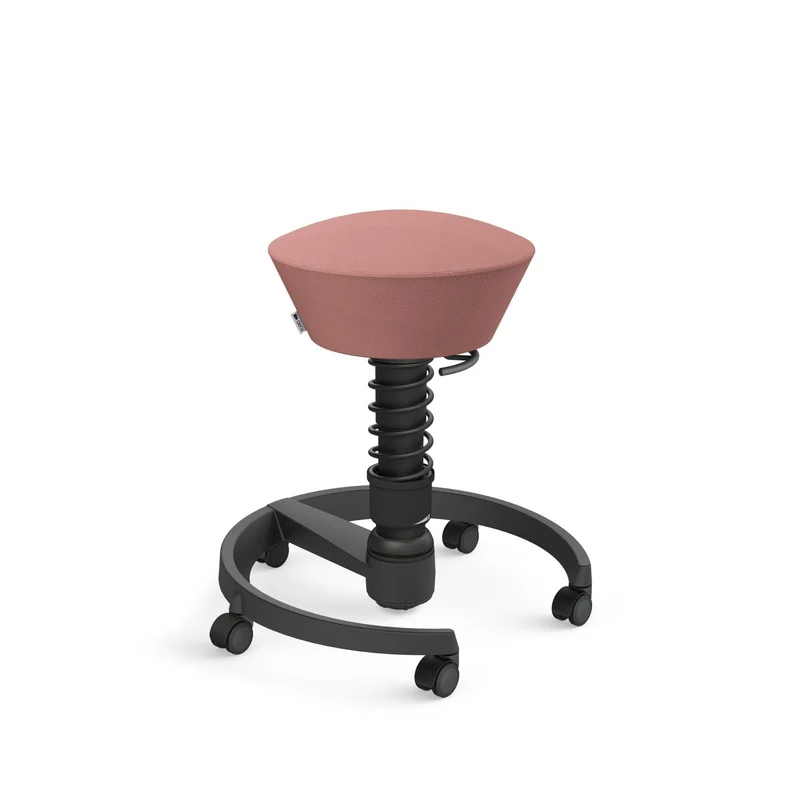Aeris Swopper mit Rollen | Stoff Wolle Select | Gestell Schwarz