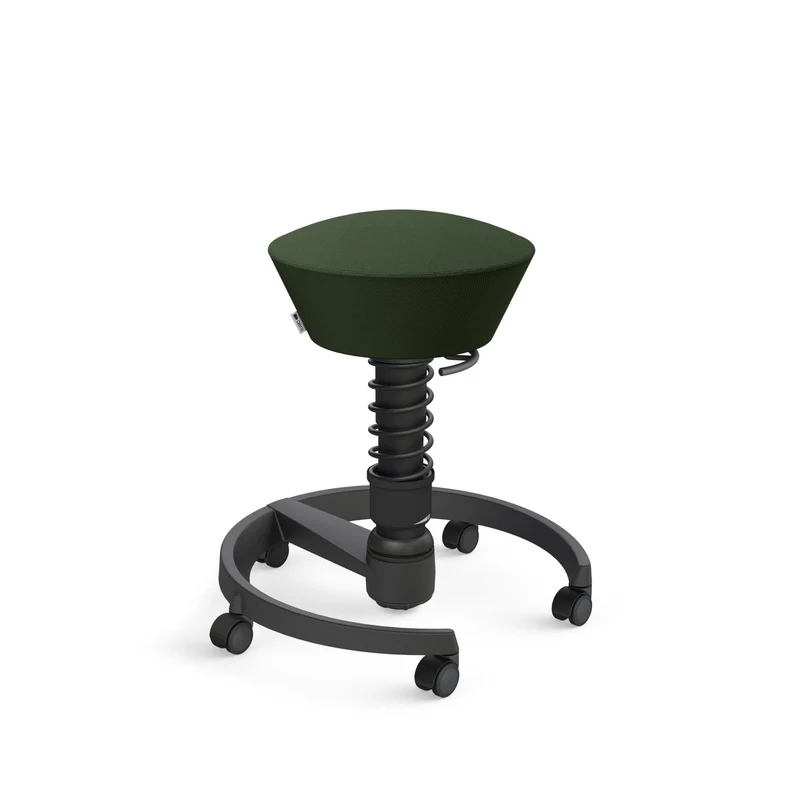 Aeris Swopper mit Rollen | Stoff Wolle Select | Gestell Schwarz