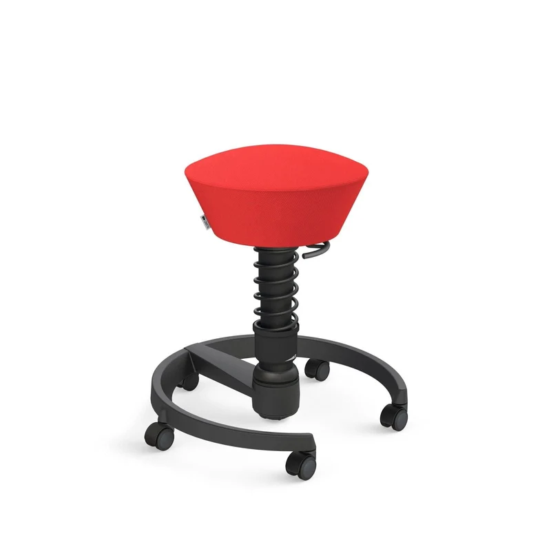Aeris Swopper mit Rollen | Stoff Wolle Select | Gestell Schwarz