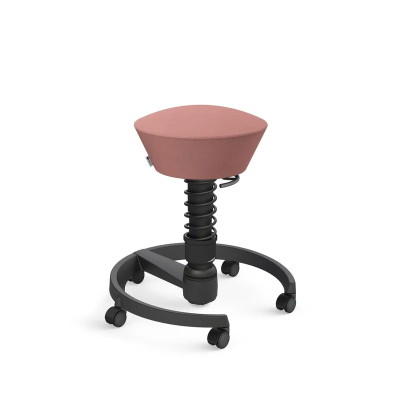 Aeris Swopper mit Rollen | Stoff Wolle Select | Gestell Schwarz