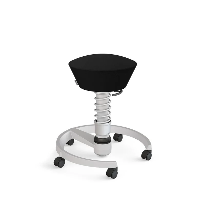 Aeris Swopper mit Rollen | Stoff Wolle Select | Gestell Weiß | Additional Colours