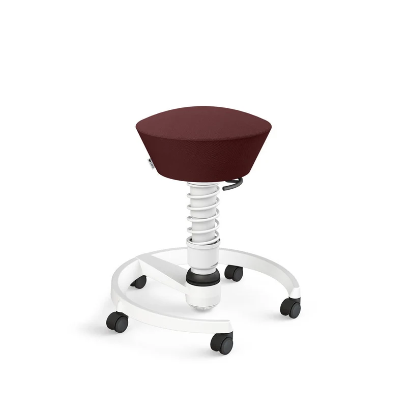 Aeris Swopper mit Rollen | Stoff Wolle Select | Gestell Weiß | Additional Colours
